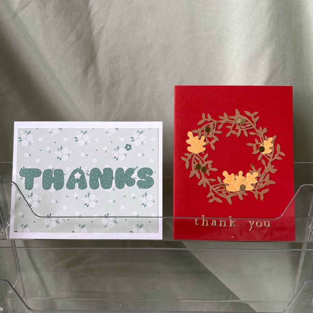 handmade thank you cards